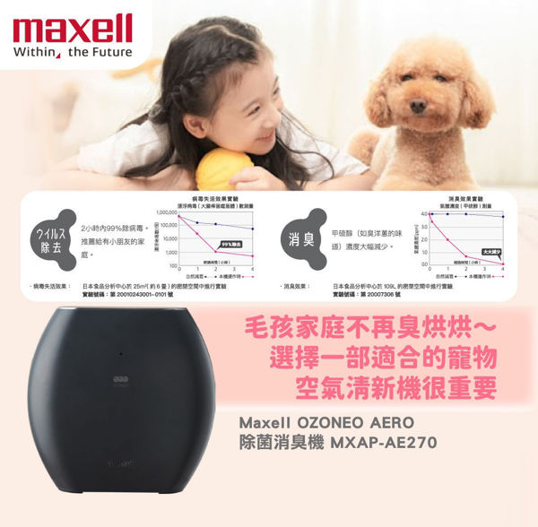 圖片 麥克賽爾 Maxell - MXAP-AE270 OZONEO AERO 除菌消臭機  黑色